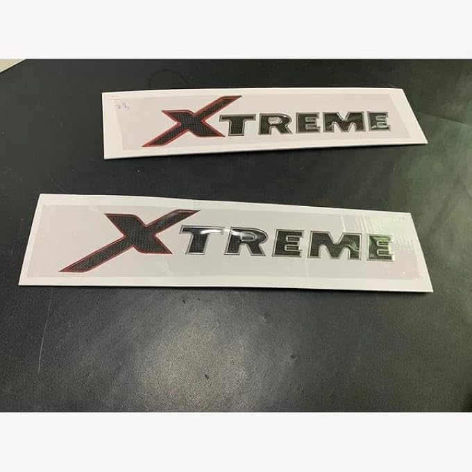 rayihni 3D Preminum Xtreme For Fj Cruiser Emblem 3D Badge Nameplate Logo Replacement For Xtreme Fender Side Trunk Rear X Black - Image 1
