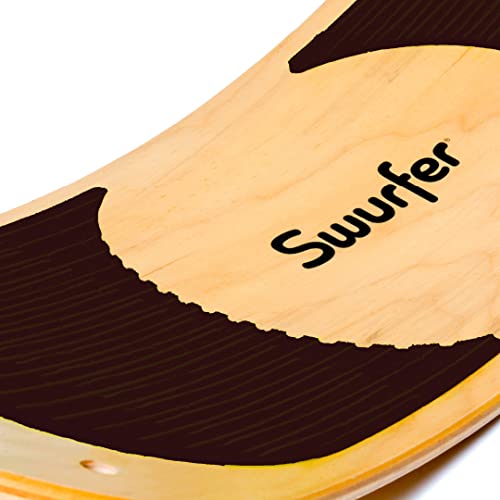 Swurfer SwurfGrip Traction Pads for Wooden Surf Swing – Comfortable Foam Grip Board Accessories, Heavy Duty Material, Brown - Image 1