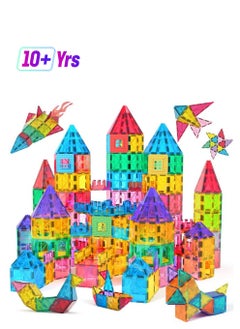Jasonwell Magnetic Tiles Kids Magnetic Blocks Building Sets 3D Magnet Tile Building Blocks Magna Construction Educational Stem Toys Gifts For Toddlers Boys Girls 3 4 5 6 7 8 9 10 + Year Old  - Image 1