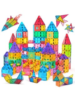 Jasonwell Magnetic Tiles Kids Magnetic Blocks Building Sets 3D Magnet Tile Building Blocks Magna Construction Educational Stem Toys Gifts For Toddlers Boys Girls 3 4 5 6 7 8 9 10 + Year Old  - Image 2
