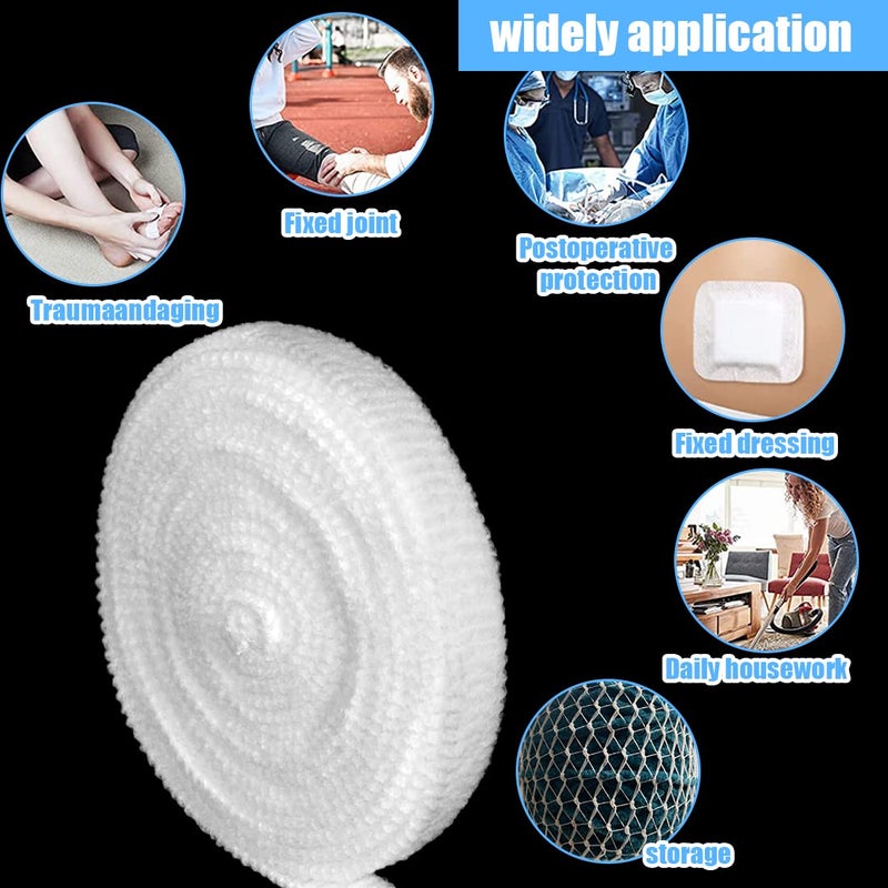 LINXIU Tubular Bandage Elastic Net Wound Dressing Retainer Stretch Elastic Gauze Bandages for Adults Small Wrist Forearm Elbow Kids Leg 098 Inch x 765 Yard - Image 5
