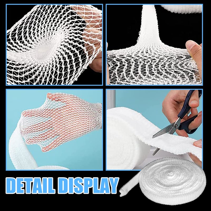 LINXIU Tubular Bandage Elastic Net Wound Dressing Retainer Stretch Elastic Gauze Bandages for Adults Small Wrist Forearm Elbow Kids Leg 098 Inch x 765 Yard - Image 3