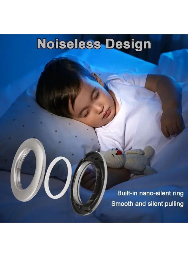 Silvery Heavy Duty Plastic Curtain Eyelet Rings 42mm Quiet Grommets Drapery Easy Installation 32 Pieces - Image 5