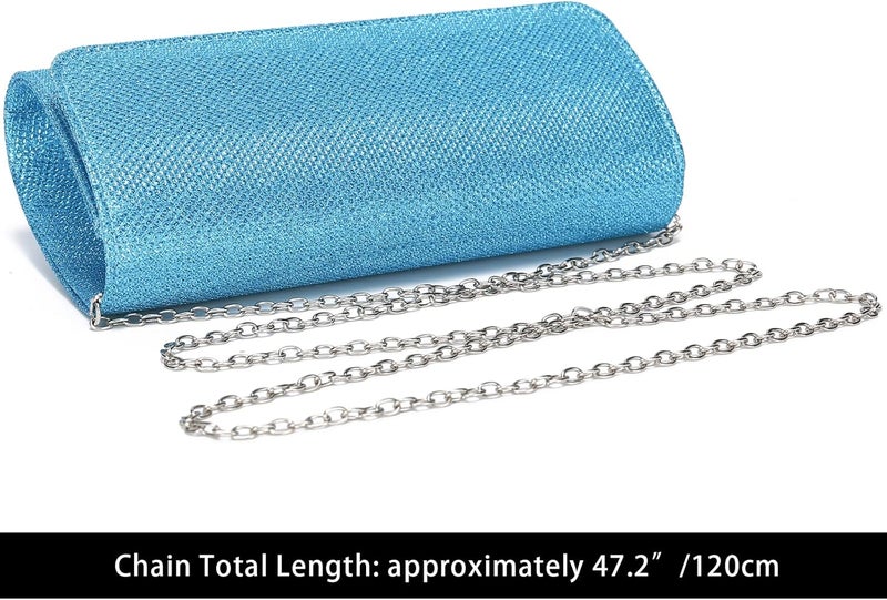 Outrip Women's Evening Bag Clutch Purse Glitter Party Wedding Handbag with Chain - Image 4