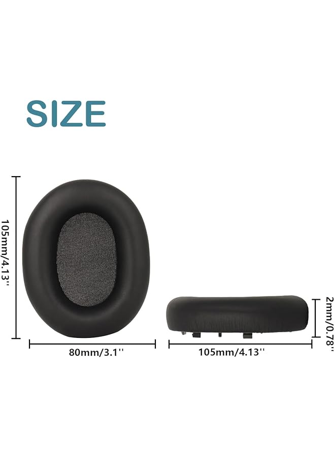 erorex Protein Leather Replacement Ear Pads For Sony Wh 1000Xm5 Wh 1000Xm5 Noise Canceling Headphones Pro M Wh 1000Xm5 Headphones Ear Cushions Headset Earpads Ear Cups Repair Parts Black  - Image 4