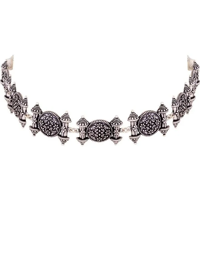 VOYLLA Nayantara Temple Design Necklace