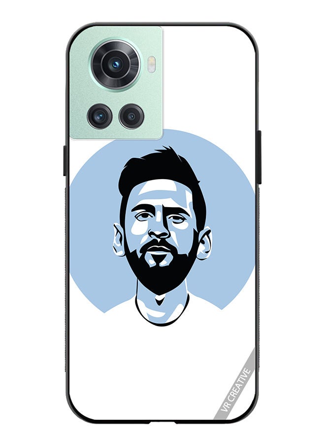VR CREATIVE Protective Case Cover For OnePlus 10R Lionel Messi Vector Design Multicolour - Image 1