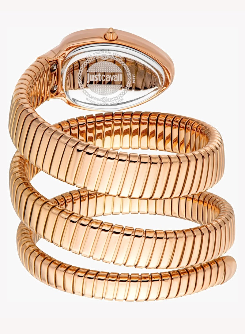 JC Just Cavalli Women's Rose Gold Stainless Steel Watch, Green Dial | JC1L230M0055 - Image 3