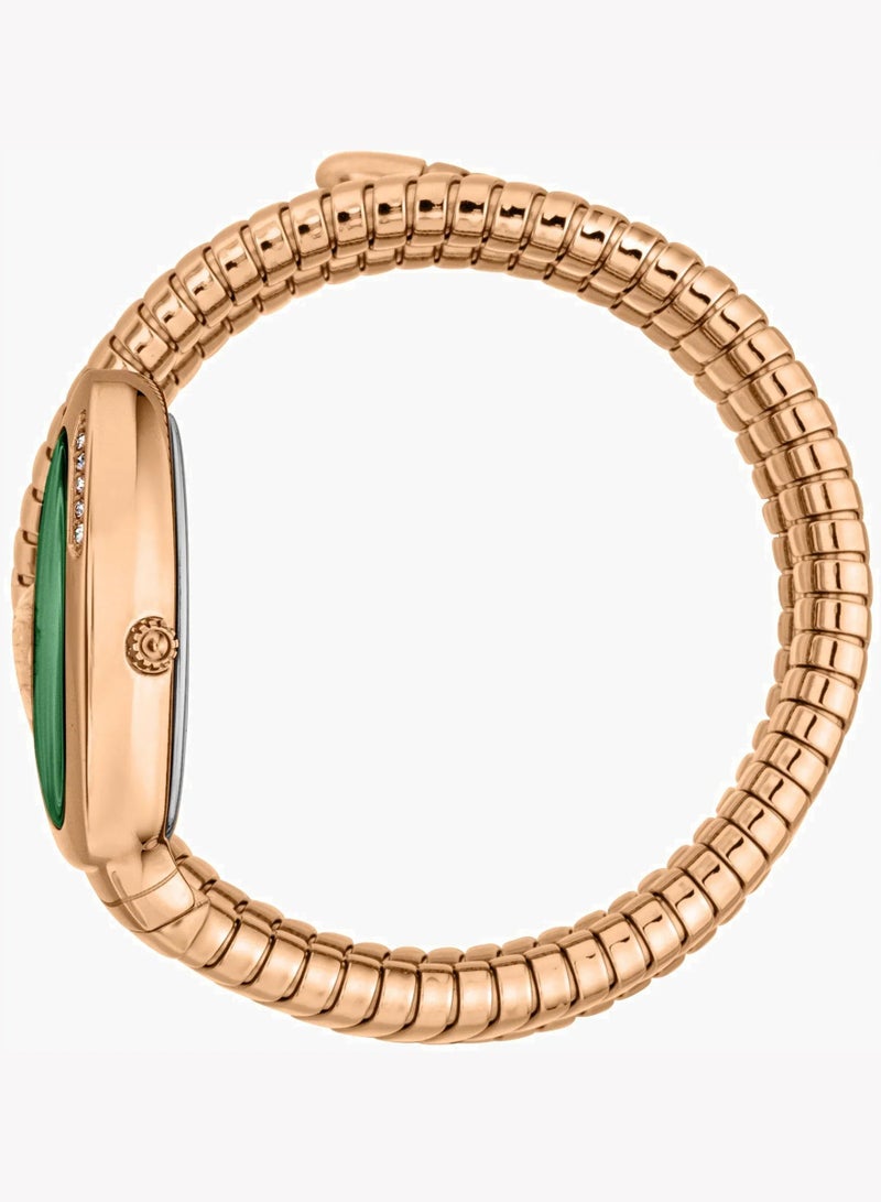 JC Just Cavalli Women's Rose Gold Stainless Steel Watch, Green Dial | JC1L230M0055 - Image 2