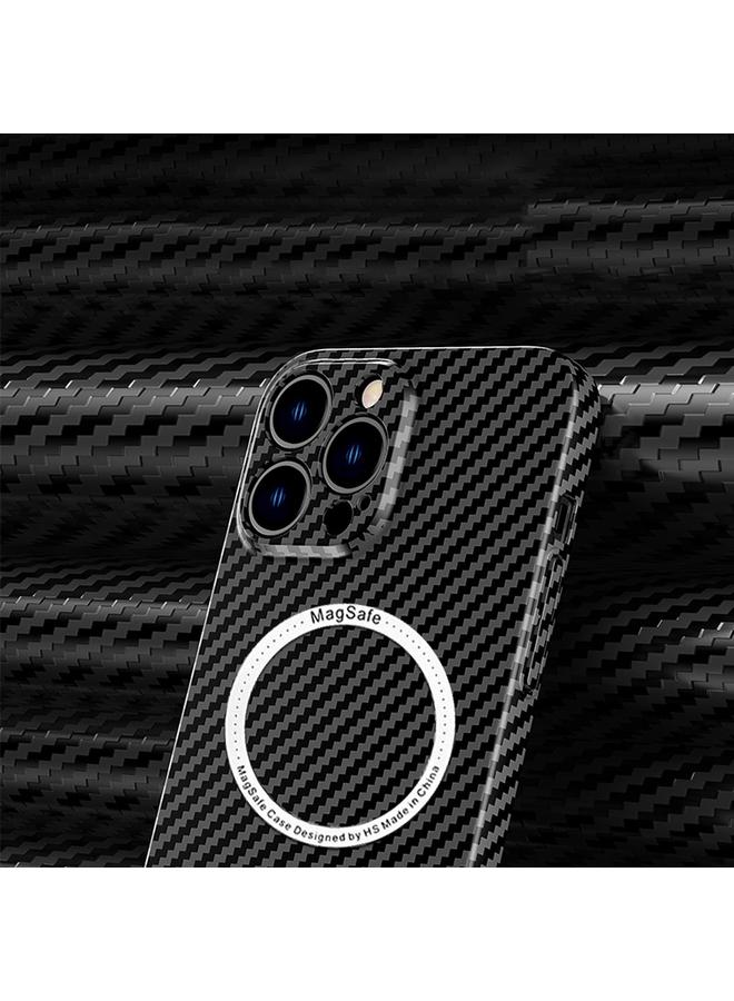 S-TOP Case For iPhone 14 Carbon Fiber Texture MagSafe Magnetic Phone Case - Image 3