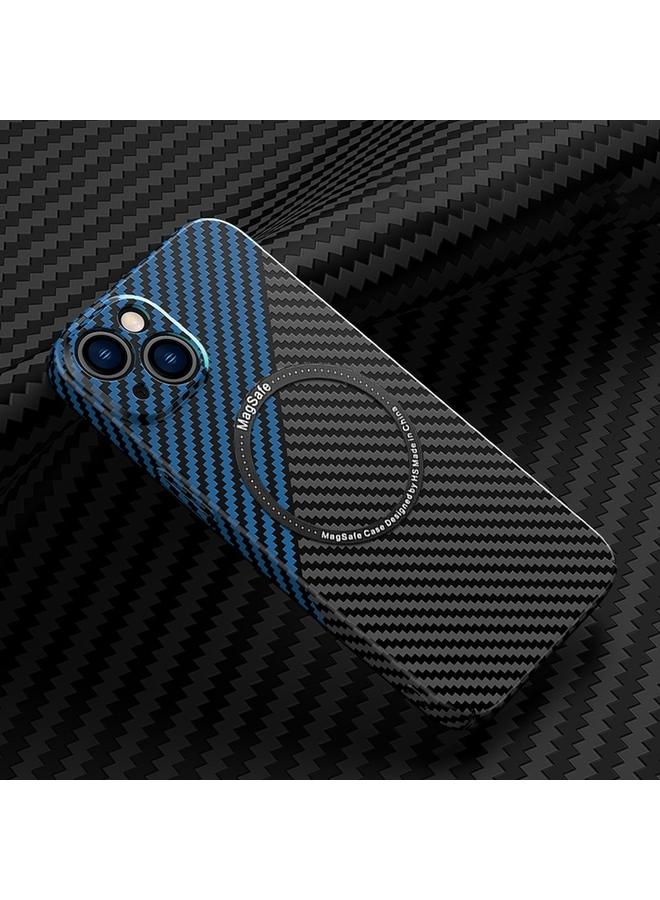 S-TOP Case For iPhone 14 Carbon Fiber Texture MagSafe Magnetic Phone Case - Image 1