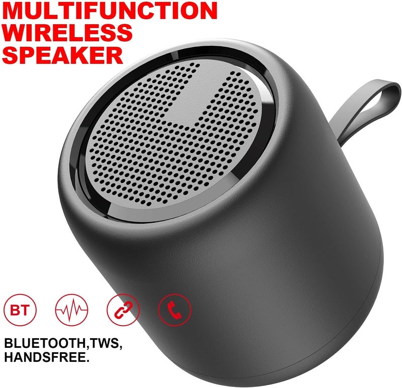 OMIRE Portable Bluetooth Speakers, مكبر صوت بلوتوث,Wireless Bluetooth Speakers with TWS Function,Bluetooth 5.3 مكبر صوت,with Hands-Free Playback,Portable Design,Speaker for Travel,Outdoors,Party-Black - Image 2