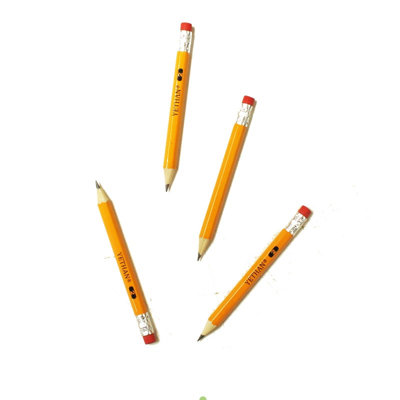 YETHAN 600Pcs Golf Pencils with Eraser Tops,Hexagon Half Wooden pencils, Pre Sharpened 2# HB Golf Back to School Office 4" Mini 600 count/Box - Image 3
