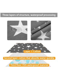 Moro Moro Baby Waterproof Changing Pad, 50x70 cm, Soft Cotton Surface  - Image 2