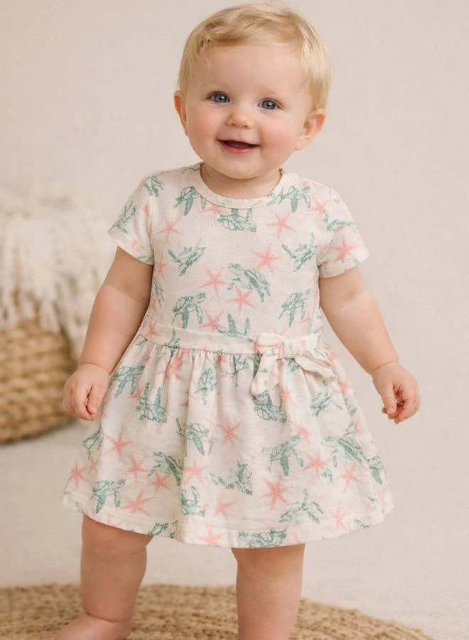 Victor And Jane Girls Printed Cotton Dress