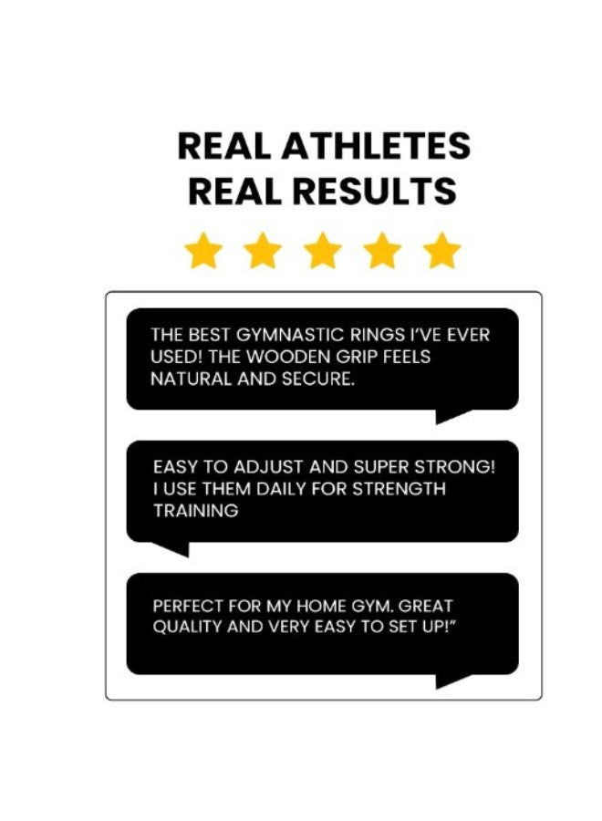 جوت  حلقات جمباز Elite من G.O.A.T | خشب البتولا 100% | 4.5 متر | سماكة 2.8 سم | متينة - Image 5