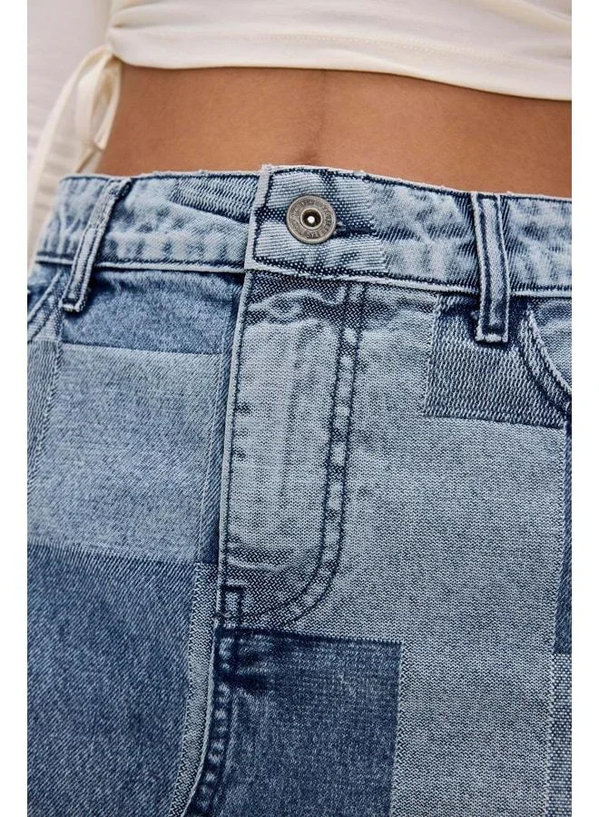 Bad Bear  Vendy Blue Denim Skirt for Women | Best Price UAE