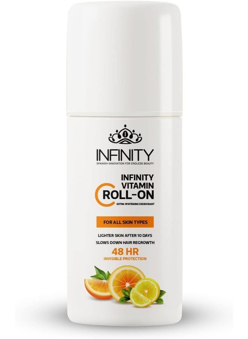 إينفينيتي مزيل عرق إنفينيتي بكريم الفيتامين سي لتفتيح البشرة - عبوة مكونة من قطعتين (80 مل + 50 مل) - Image 3