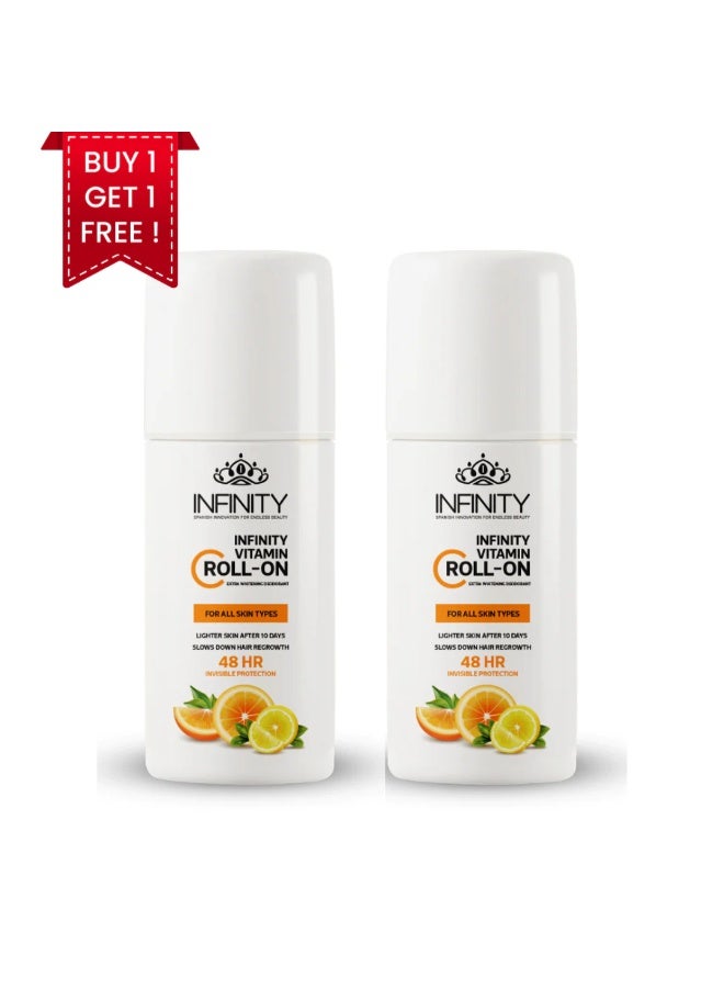 إينفينيتي مزيل عرق إنفينيتي بكريم الفيتامين سي لتفتيح البشرة - عبوة مكونة من قطعتين (80 مل + 50 مل) - Image 2