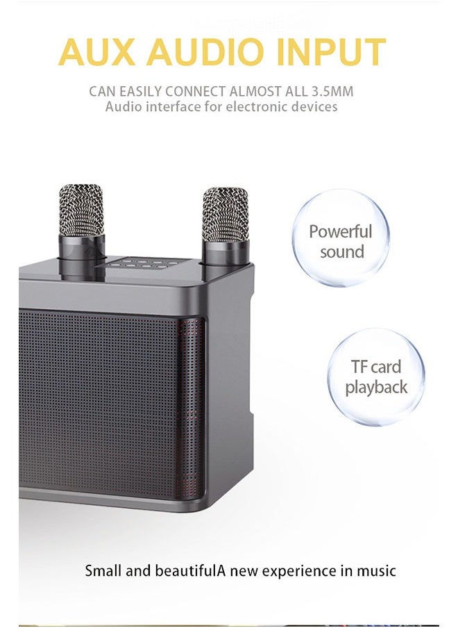 Coconut KD203KTV family set speaker with microphone all-in-one machine YS203 dual microphone Bluetooth singing karaoke speaker  - Image 2
