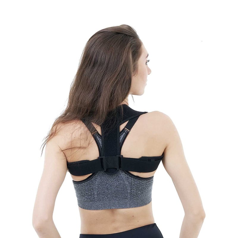 HLOES Posture Corrector for Women and Men,Adjustable Upper Back Brace, Breathable Back Support straightener, Providing Pain Relief from Lumbar, Neck, Shoulder, and Clavicle, Back. - Image 1