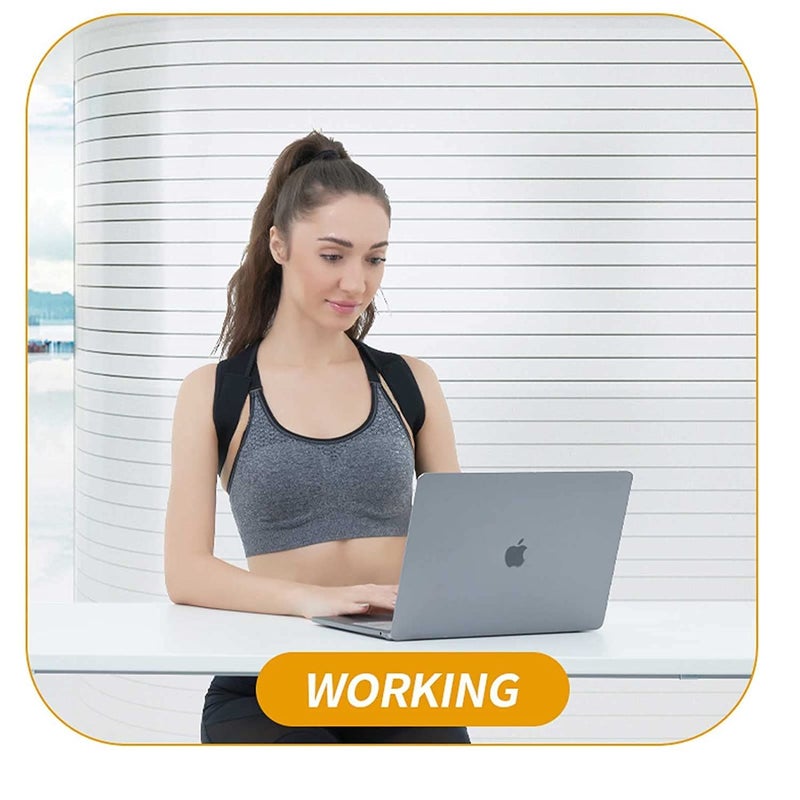 HLOES Posture Corrector for Women and Men,Adjustable Upper Back Brace, Breathable Back Support straightener, Providing Pain Relief from Lumbar, Neck, Shoulder, and Clavicle, Back. - Image 5