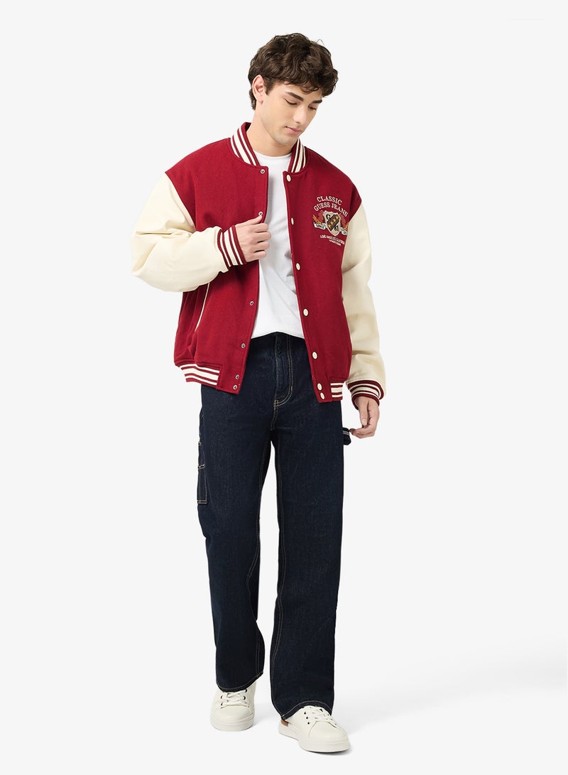 GUESS Letterman Bomber Jacket - Image 4
