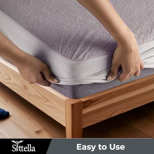 SITTELLA®78 x 72 Inches (6.5 × 6 feet) 100% Waterproof Premium Cotton Mattress Protector | Hypoallergenic, Breathable & Ultra-Soft Fitted Bed Protector King Size- Brown - Image 5
