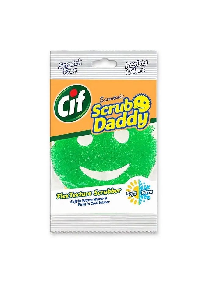 Scrub Daddy Scrub Daddy Sponge Scratch Free Sponges for Dishes and Home, Odor Resistant, Soft in Warm Water, Firm in Cold, Deep Cleaning, Dishwasher Safe, Multi-use, Functional, Ergonomic, 1ct 