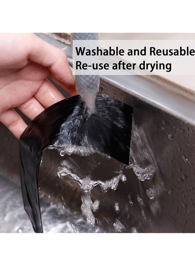 رات سو ألياف الكربون ملصقة سيارة واقي أبواب مصد غطاء سيارة ألياف كربونية غشاء ذاتي اللصق مضاد التصادم فيلم يناسب معظم السيارات 7x500 سم - Image 5