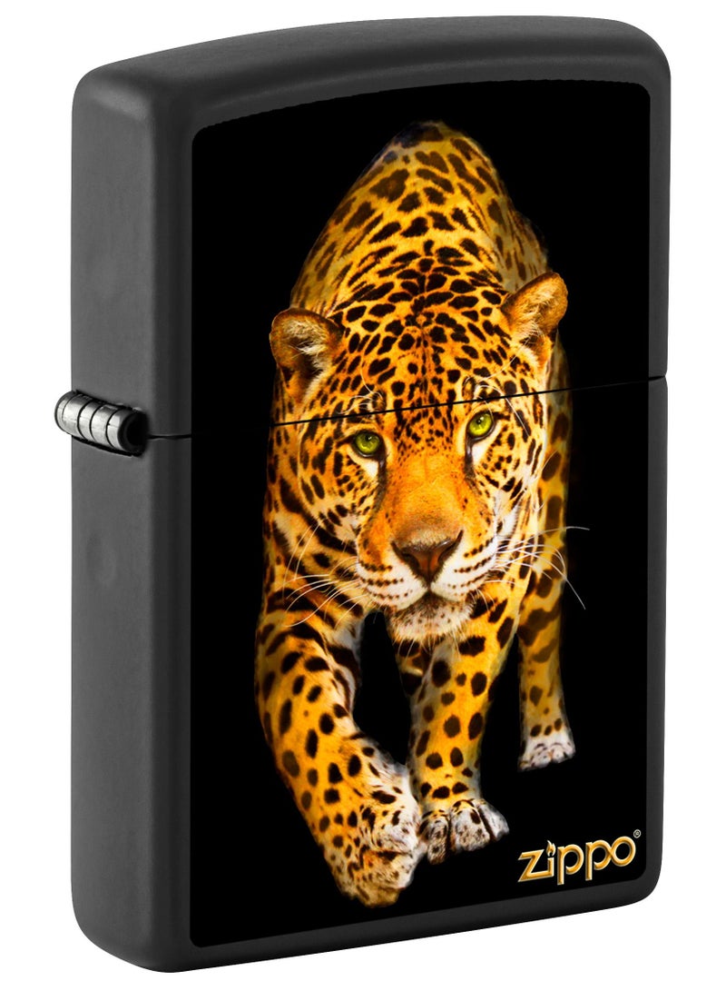 Zippo Ci400735 218 Jaguar Black Matte Windproof Lighter - Image 1