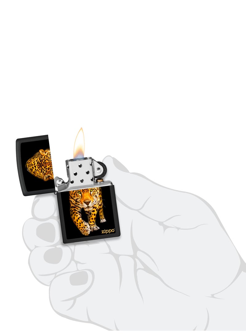Zippo Ci400735 218 Jaguar Black Matte Windproof Lighter - Image 5
