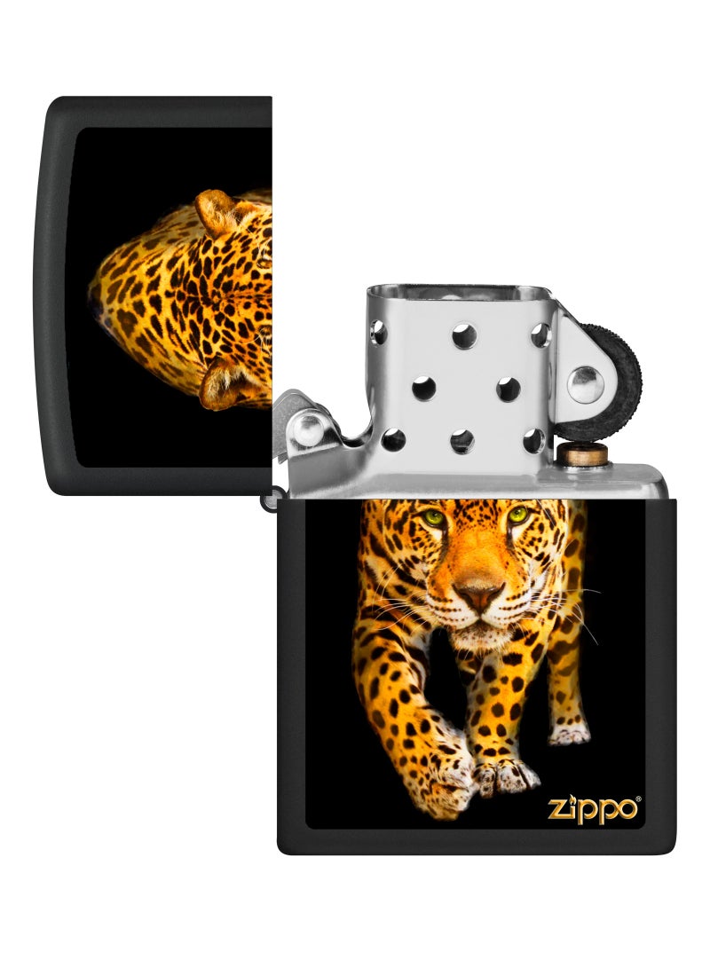 Zippo Ci400735 218 Jaguar Black Matte Windproof Lighter - Image 4