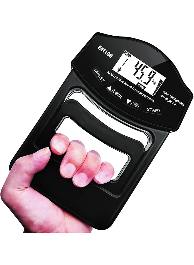 KASTWAVE Digital Grip Strengthener Grip Strength Measurement Hand Trainer Hand Grip Counter Hand Strength Training Device for Forearm Training Crossfit Weightlifting Finger Power 268Lb / 120 Kg - Image 2