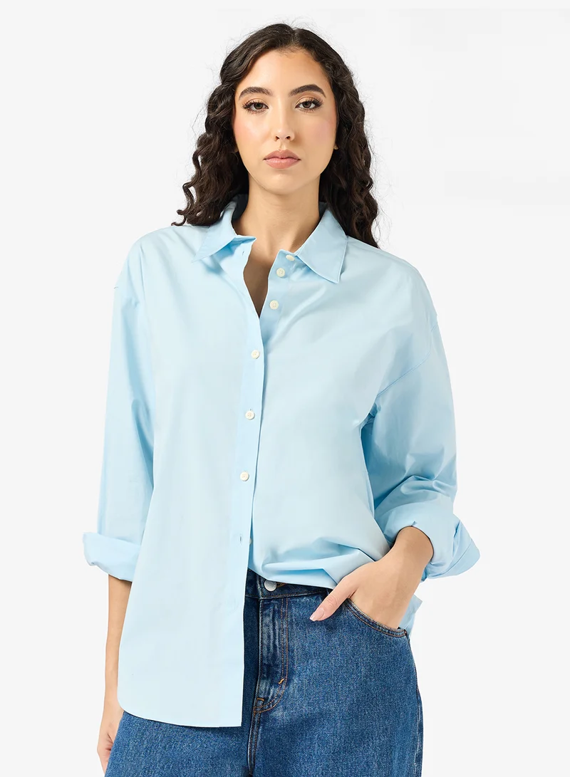 CALVIN KLEIN Causal Long Sleeve Relaxed Shirt