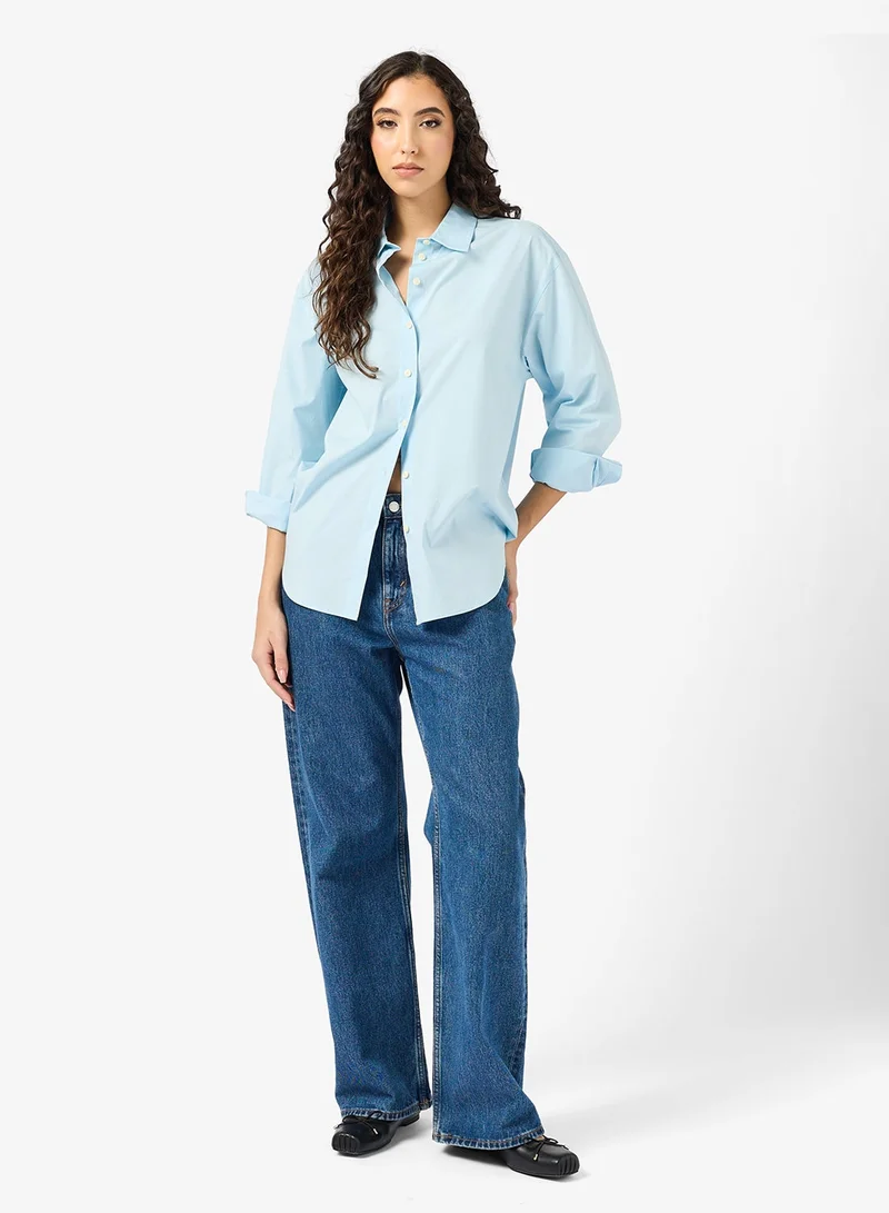 CALVIN KLEIN Causal Long Sleeve Relaxed Shirt