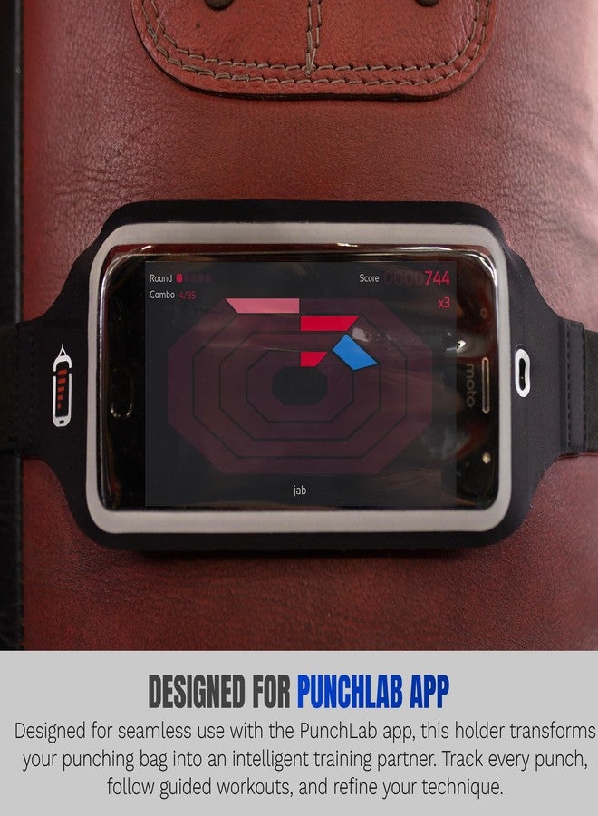 PunchLab Heavy Bag Phone Holder Strap - Punch Tracking Accessory for Boxing & Fitness, Fits Hanging & Standing Bags, Tracks Punch Power, Count & Progress, Works with PunchLab App (No Subscription) - Image 4