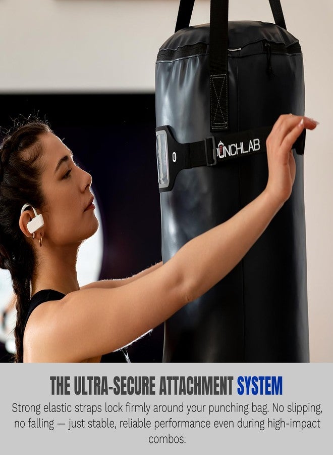 PunchLab Heavy Bag Phone Holder Strap - Punch Tracking Accessory for Boxing & Fitness, Fits Hanging & Standing Bags, Tracks Punch Power, Count & Progress, Works with PunchLab App (No Subscription) - Image 3