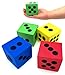 LMC Products 4 Foam Jumbo Playing Dice Red Yellow Blue Green Kids OutdoorIndoor Games Classroom Supplies - Image 2