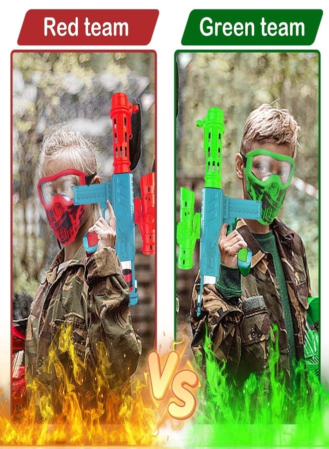 Surper 4 Pack Upgraded Tactical Mask with Goggles Compatible with Nerf Rival, Apollo, Zeus, Khaos, Atlas, & Artemis Blasters Rival Mask - Image 5