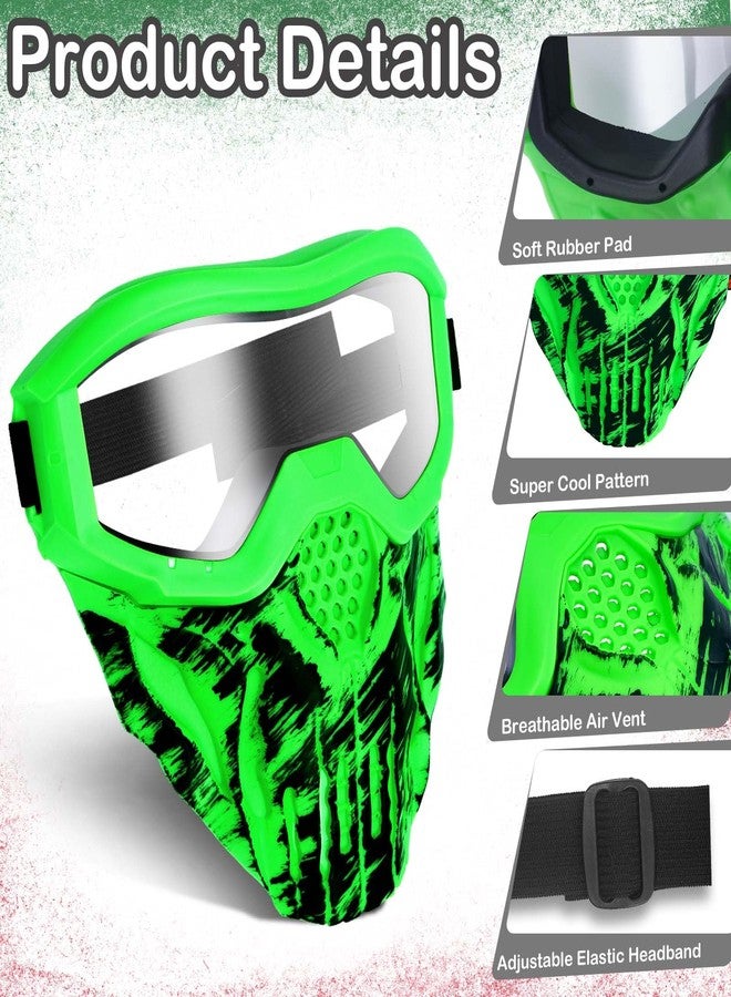 Surper 4 Pack Upgraded Tactical Mask with Goggles Compatible with Nerf Rival, Apollo, Zeus, Khaos, Atlas, & Artemis Blasters Rival Mask - Image 3