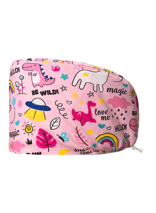 NIBEMINENT Scrub Caps Dust Proof Cap Nursing Work Hats  Cotton Women Men Veterinary Dental Clinic Chef Cooking Hats