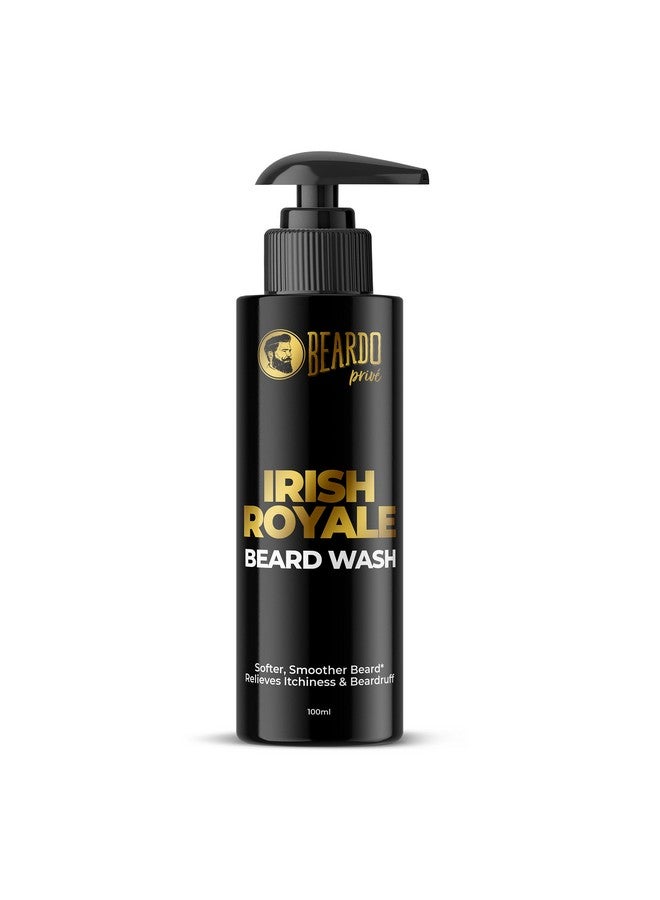 BEARDO Beardo Irish Royale Prive Beard Wash For Men, 100 ml | Washes & Smoothens the Beard | Refreshing Aromatic After-Use Effect | Beard Cleanser and Conditioner for Healthy Beard - Image 1