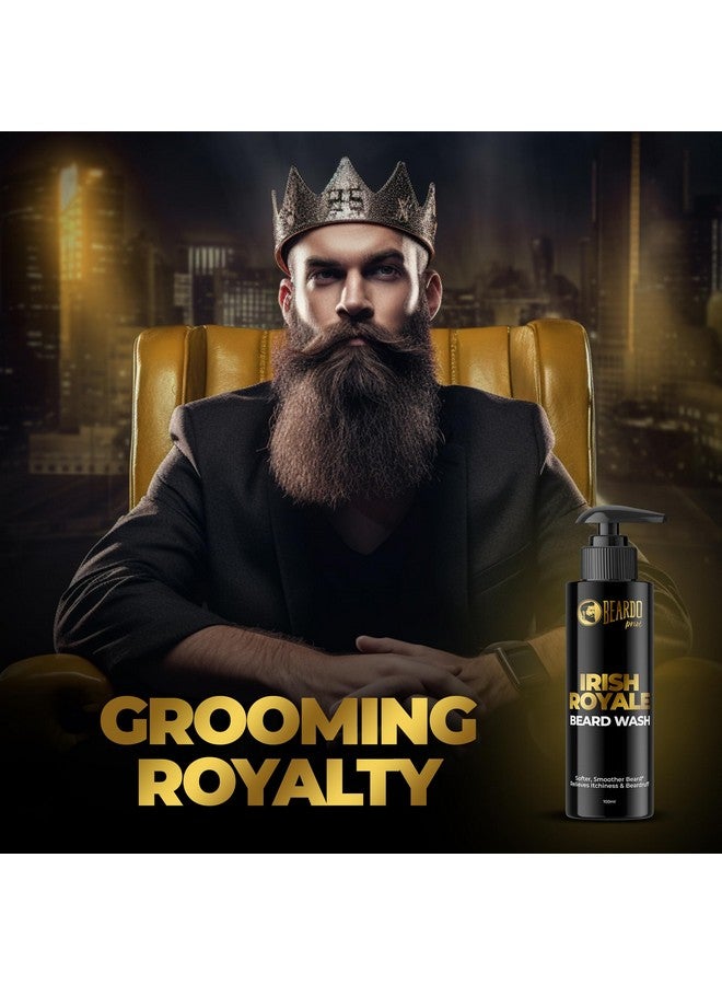 BEARDO Beardo Irish Royale Prive Beard Wash For Men, 100 ml | Washes & Smoothens the Beard | Refreshing Aromatic After-Use Effect | Beard Cleanser and Conditioner for Healthy Beard - Image 2