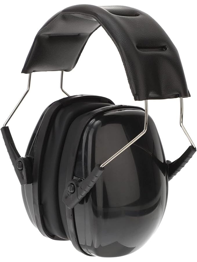 Black Noise Canceling Ear Muffs Headphones Safety Ear Protection Sound Reducing Earmuffs - Image 1
