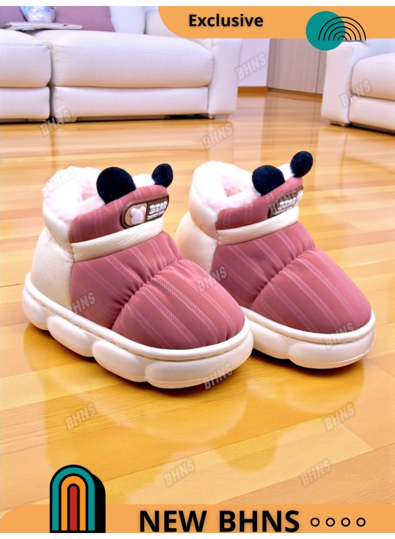 بهنس بوت شتوي للأطفال – جزمة اطفال شتوية دافئة | خفيفة ومريحة للمشي - شوز اطفال - جزم اطفال فصل الشتاء - بوت اطفال - حذاء شتوي للمدرسه - مناسب للبنات - للاولاد - بناتي - ولادي - Image 4