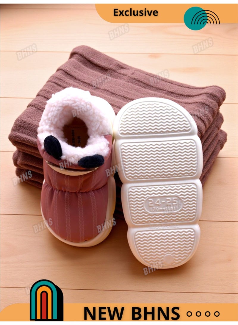 بهنس بوت شتوي للأطفال – جزمة اطفال شتوية دافئة | خفيفة ومريحة للمشي - شوز اطفال - جزم اطفال فصل الشتاء - بوت اطفال - حذاء شتوي للمدرسه - مناسب للبنات - للاولاد - بناتي - ولادي - Image 5