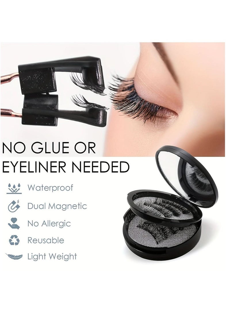 ماجنيتك مجموعة رموش مغناطيسية - رموش طبيعيةReusable ذات مظهر محترف مع تصميم مغناطيسي - Image 4