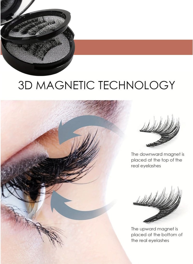 ماجنيتك مجموعة رموش مغناطيسية - رموش طبيعيةReusable ذات مظهر محترف مع تصميم مغناطيسي - Image 2