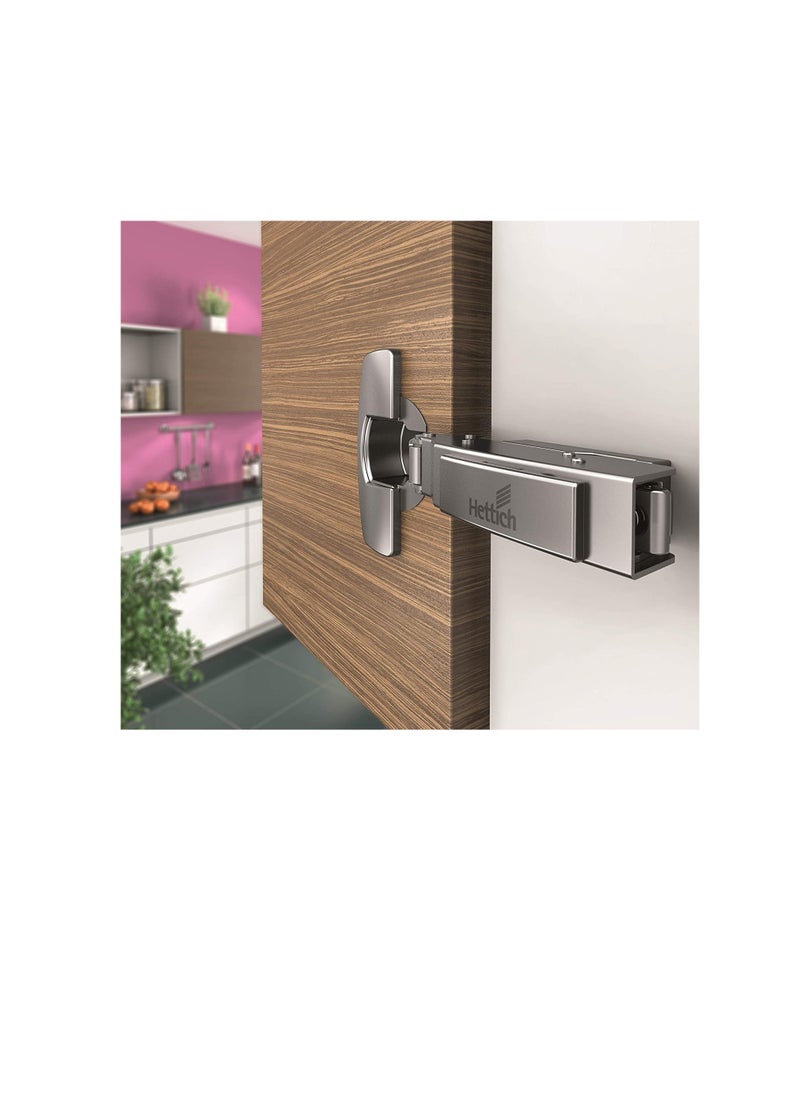 Hettich - Hettich 9219541 Sensys Pot Hinge for Door Thickness 15-22 mm Perfect Dampening (Pack of 6), Nickel-Plated - Image 1